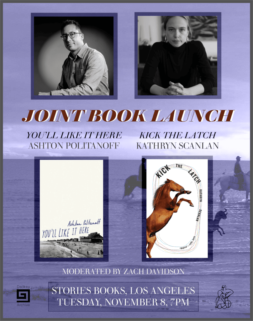 writer collaboration flyer for a joint book launch
