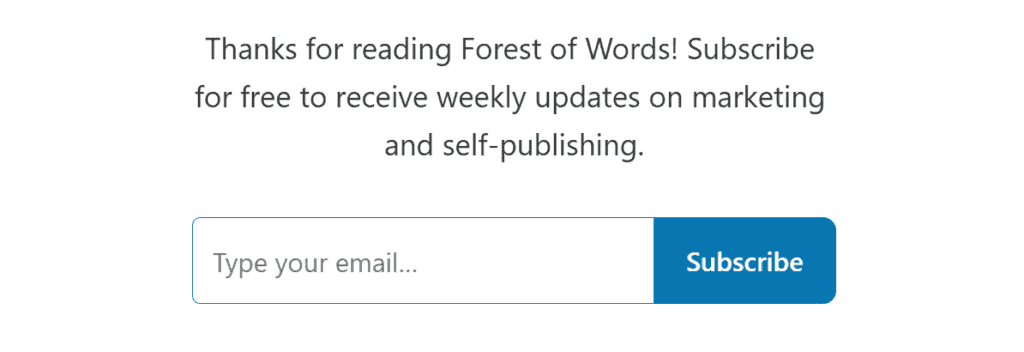 subscribe button on substack